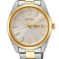 Seiko Seiko Conceptual Series Dress SUR446P1  SUR446P1 кварцевые мужские часы белый циферблат, браслет сталь c pvd покрытием — вид спереди