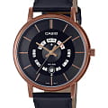 Casio Casio Collection MTP-B135RL-1A  MTP-B135RL-1A кварцевые мужские часы черный циферблат, браслет кожаный — вид спереди