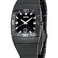 Rado Rado Sintra R13798152  R13798152 кварцевые мужские часы черный циферблат, браслет керамика — вид спереди