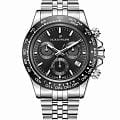 Jacques Philippe Jacques Philippe JPQGC711316SBB  JPQGC711316SBB кварцевые мужские часы черный циферблат, браслет нержавеющая сталь 316l — вид спереди