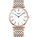 Longines Longines La Grande Classique L4.755.1.92.7  L47551927 кварцевые женские часы белый циферблат, браслет нержавеющая сталь с pvd-покрытием — вид спереди