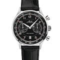 Mido Mido Multifort Patrimony Chronograph M040.427.16.052.00  M0404271605200 механические мужские часы черный циферблат, браслет кожаный — вид спереди