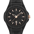 Plein Sport Plein Sport Fearless Date PSHDA0524  PSHDA0524 кварцевые мужские часы черный циферблат, браслет силикон — вид спереди