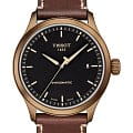 Tissot Tissot Gent XL Swissmatic T116.407.36.051.00 Gent XL T1164073605100 механические мужские часы черный циферблат, браслет кожаный — вид спереди