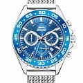 Slazenger Slazenger SL.09.6528.2.03  SL.09.6528.2.03 кварцевые мужские часы голубой циферблат, браслет суперметалл — вид спереди