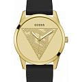Guess Guess Trend Clark GW0957G2  GW0957G2 кварцевые мужские часы золотой циферблат, браслет кожаный — вид спереди