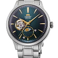 Orient Orient Automatic RA-AS0104E  RA-AS0104E механические мужские часы зеленый циферблат, браслет нержавеющая сталь — вид спереди
