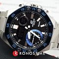 Casio Casio Edifice ECB-10DB-1B, edifice япония мужские часы на браслете нержавеющая сталь боковой вид