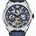 Stuhrling Stuhrling Navigator 1012.03  1012.03 механические мужские часы синий циферблат, браслет кожаный — вид спереди