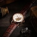 Earnshaw Earnshaw ES-8082-03 механические мужские часы часы, крупный план серебристый циферблат