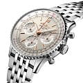 Breitling Breitling Navitimer B01 Chronograph 41 AB0139211G1A1 механические мужские часы часы крупный план белый циферблата
