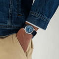 Hamilton Hamilton Khaki Field Mechanical H69439940 механические мужские часы часы крупный план синий циферблата