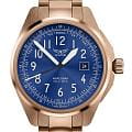 Aviator Aviator Airacobra 43 Type B V.1.38.2.325.5  V.1.38.2.325.5 кварцевые мужские часы синий циферблат, браслет нержавеющая сталь с pvd-покрытием — вид спереди