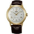 Orient Orient ER24009W (FER24009W)  FER24009W механические мужские часы белый циферблат, браслет кожа + текстиль — вид спереди