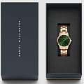 Daniel Wellington Daniel Wellington Iconic Link Emerald DW00100421 женские часы зеленый циферблат на запястье