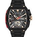 Wainer Wainer Automatic WA.25150-C  WA.25150-C механические мужские часы черный циферблат, браслет нержавеющая сталь с pvd-покрытием — вид спереди