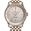 Breitling Breitling Navitimer Automatic 38 U17325211G1U1  U17325211G1U1 механические мужские часы серебристый циферблат, браслет нержавеющая сталь + золото 18к — вид спереди