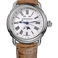 Aerowatch Aerowatch 75970 AA01  75970 AA01 механические мужские часы белый циферблат, браслет кожаный — вид спереди