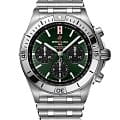 Breitling Breitling Chronomat B01 42 AB0134101L2A1  AB0134101L2A1 механические мужские часы зеленый циферблат, браслет нержавеющая сталь — вид спереди