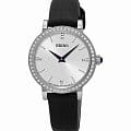 Seiko Seiko Conceptual Series Dress SFQ811P2  SFQ811P2 кварцевые женские часы белый циферблат, браслет кожаный — вид спереди