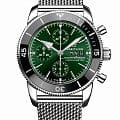 Breitling Breitling Superocean Heritage Chronograph 44 A13313121L1A1  A13313121L1A1 механические мужские часы зеленый циферблат, браслет нержавеющая сталь — вид спереди