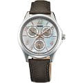 Orient Orient SX09005W (FSX09005W)  FSX09005W кварцевые женские часы  перламутровый циферблат, браслет кожаный — вид спереди