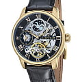 Earnshaw Earnshaw Longitude ES-8006-05  ES-8006-05 механические мужские часы  черный циферблат, браслет кожаный — вид спереди