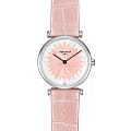 Longines Longines La Grande Classique L4.209.4.04.2  L42094042 кварцевые женские часы  циферблат, браслет кожаный — вид спереди