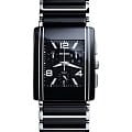 Rado Rado Integral R20591152  R20591152 кварцевые мужские часы черный циферблат, браслет сталь + керамические вставки — вид спереди