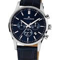 Jacques Lemans Jacques Lemans  Classic 1-2025C  1-2025C кварцевые мужские часы синий циферблат, браслет кожаный — вид спереди