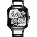 Rado Rado True Square Automatic Open Heart R27086752 Automatic R27086752 механические мужские часы  циферблат, браслет титан + высокотехнологичная плазменная керамика — вид спереди