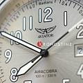 Оригинальные часы Aviator Aviator Airacobra V.1.38.0.327.4 кварцевые калибр механизма ronda 6003d общий вид