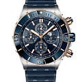Breitling Breitling Super Chronomat 44 Four-Year Calendar U19320161C1S1  U19320161C1S1 механические мужские часы синий циферблат, браслет нержавеющая сталь — вид спереди