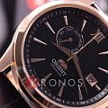 Orient Orient AL00004B (FAL00004B) classic automatic японские мужские часы на браслете кожаный боковой вид