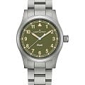 Hamilton Hamilton Khaki Field Quartz 38mm H69401160  H69401160 кварцевые мужские часы зеленый циферблат, браслет нержавеющая сталь — вид спереди