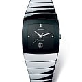 Rado Rado Sintra R13779702  R13779702 кварцевые мужские часы черный циферблат, браслет высокотехнологичная плазменная керамика + ceramos™ — вид спереди