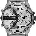 Diesel Diesel Mr. Daddy 2.0 DZ7421  DZ7421 кварцевые мужские часы серебристый циферблат, браслет нержавеющая сталь — вид спереди