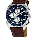Jacques Lemans Jacques Lemans Sport 1-2041K  1-2041K кварцевые мужские часы синий циферблат, браслет кожаный — вид спереди