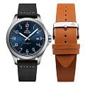 Swiss Military by Chrono Swiss Military by Chrono Automatic Collection SMA34077.03-SET,  швейцария мужские часы на браслете кожаный боковой вид