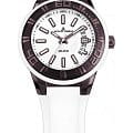 Jacques Lemans Jacques Lemans Sport 1-1784Q  1-1784Q кварцевые женские часы белый циферблат, браслет силикон — вид спереди