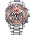 Citizen Citizen Promaster CA4664-60X  CA4664-60X кварцевые мужские часы  розовый циферблат, браслет нержавеющая сталь — вид спереди
