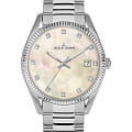 Jacques Lemans Jacques Lemans Derby 50-4H  50-4H кварцевые женские часы перламутровый циферблат, браслет нержавеющая сталь 316l — вид спереди