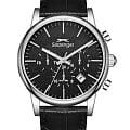Slazenger Slazenger SL.09.2481.2.02  SL.09.2481.2.02 кварцевые мужские часы черный циферблат, браслет кожаный — вид спереди