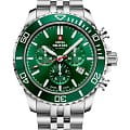 Swiss Military by Chrono Swiss Military by Chrono Sports Chronograph SM34103.04  SM34103.04 кварцевые мужские часы зеленый циферблат, браслет нержавеющая сталь — вид спереди