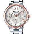 Casio Casio Sheen SHE-3511SG-7A  SHE-3511SG-7A кварцевые женские часы серебристый циферблат, браслет  — вид спереди