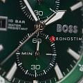 Hugo Boss Hugo Boss Globetrotter HB1513930 мужские часы зеленый циферблат на запястье
