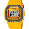 Casio Casio G-Shock DW-5610Y-9DR (DW-5610Y-9)  DW-5610Y-9 электронные мужские часы желтый циферблат, браслет пластик — вид спереди