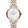 Emporio Armani Emporio Armani AR11158  AR11158 кварцевые женские часы  перламутровый циферблат, браслет сталь с ip покрытием — вид спереди