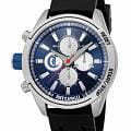 Just Cavalli Just Cavalli Cavaliere JC1G347P0025  JC1G347P0025 кварцевые мужские часы синий циферблат, браслет силикон — вид спереди