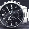 Casio Casio Edifice EFR-505D-1A кварцевые мужские часы часы крупный план черный циферблата
